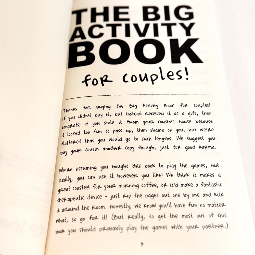LOVEBOOK The Big Activity Book for Couples